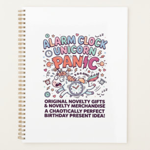 Einhorn Wecker Einhorn Panik Fett Typography Planer