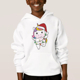 Einhorn Weihnachts Winter Tiere Feiertag Unicorns Hoodie