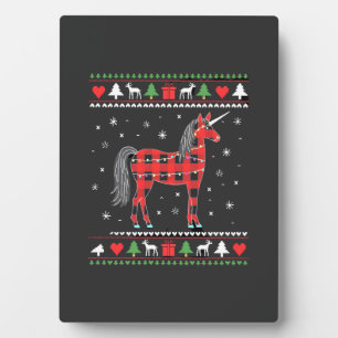 Einhorn-Weihnachtsbaum-Lichter-Dekoration Xmas Pul Fotoplatte