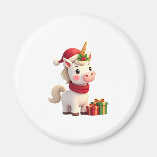 Einhorn-Weihnachtsdekoration Santa Einhorn Weihnac Magnet