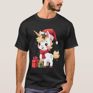Einhorn-Weihnachtsdekoration Santa Einhorn Weihnac T-Shirt