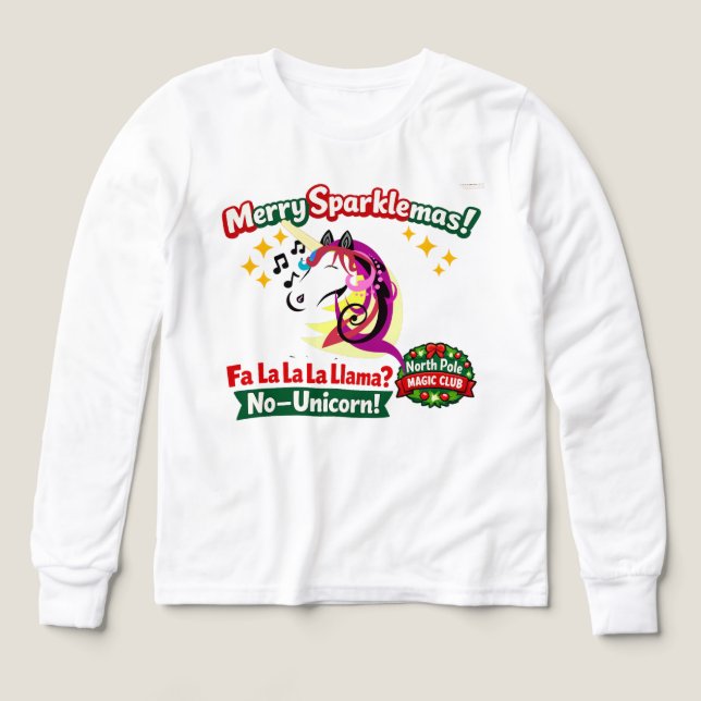 Einhorn-Weihnachtsdesign (Design Vorderseite)