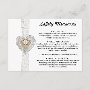 Einhorn Weiße Spitze Sicherheitsmaßnahmen Begleitkarte