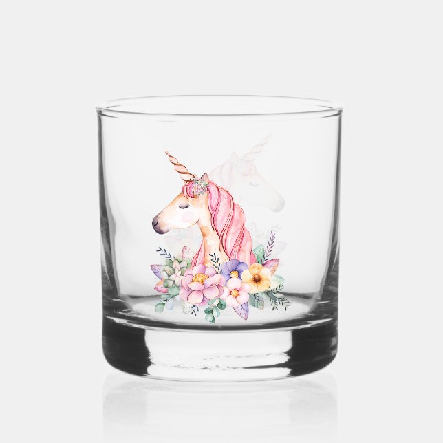 Einhorn Whiskyglas (Vorderseite)