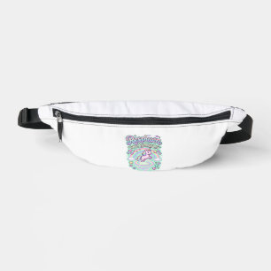 Einhorn-Wiederbelebung mit Glitzer Premium-Vektor- Bauchtasche