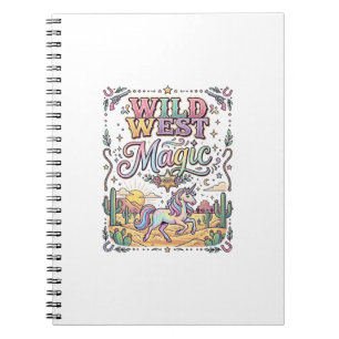 Einhorn Wild West Magie Original Notizblock
