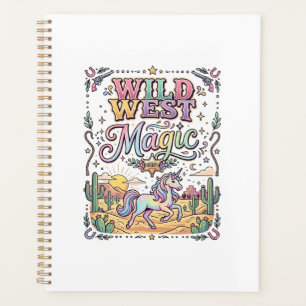 Einhorn Wild West Magie Original Planer