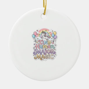 Einhorn Winzig Mensch Hauptmagie Premium Vektor Ve Keramik Ornament
