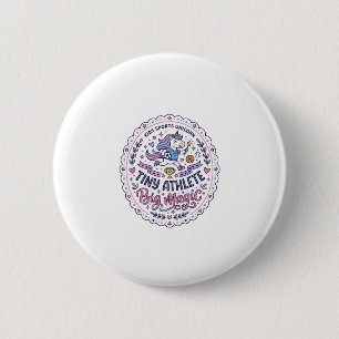 Einhorn Winzige Athletin Große Magie Spielender Au Button