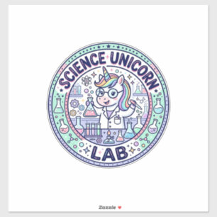 Einhorn Wissenschaft Einhorn Labor POD Fertige App Aufkleber