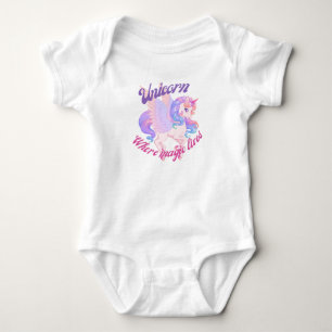 Einhorn, wo die Magie lebte Baby Strampler