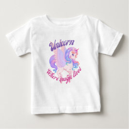 Einhorn, wo die Magie lebte Baby T-shirt
