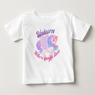 Einhorn, wo die Magie lebte Baby T-shirt