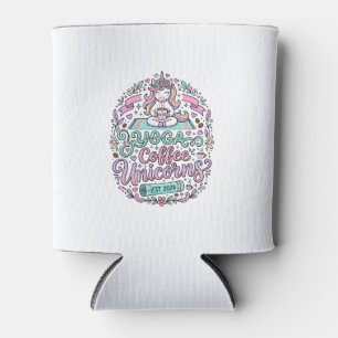 Einhorn Yoga Kaffee Einhörner Stylisches T-Shirt D Dosenkühler