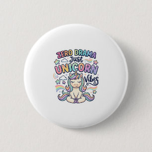 Einhorn Zero Drama Nur Einhorn Stimmung Fett Typog Button