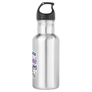 Einhorn Zero Drama Nur Einhorn Stimmung Fett Typog Edelstahlflasche