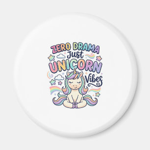 Einhorn Zero Drama Nur Einhorn Stimmung Fett Typog Magnet