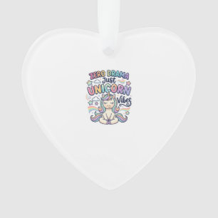 Einhorn Zero Drama Nur Einhorn Stimmung Fett Typog Ornament