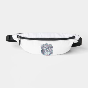 Einhorn-Ziel-Getter Retro-Stil Grafik-T-Shirt-Desi Bauchtasche