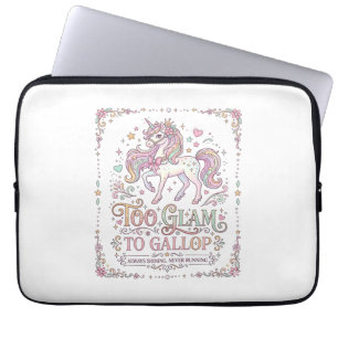 Einhorn zu glamourös zum Galoppieren Anbetungswürd Laptopschutzhülle