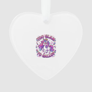 Einhorn Zu Glamourös Zum Galoppieren Kommerzieller Ornament
