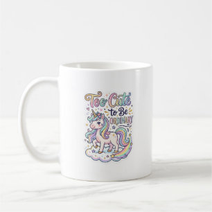 Einhorn zu süß, um gewöhnlich zu sein Premium-Vekt Kaffeetasse