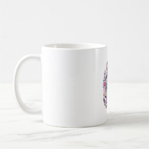 Einhorn zu süß zum Erschrecken Buntes Marktplatz-K Kaffeetasse