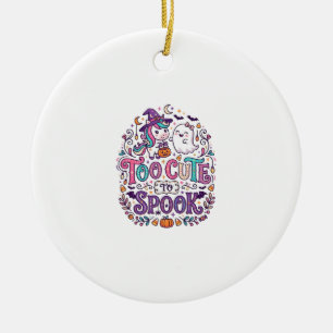 Einhorn zu süß zum Erschrecken Buntes Marktplatz-K Keramik Ornament