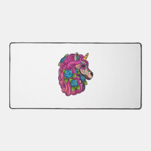 Einhorn Zucker Schädel Mexiko Calavera Dia De Los  Schreibtischunterlage