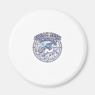 Einhorn Zuckerrausch Einhorn Lustiges Süßes Gesche Magnet