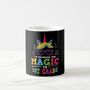 Einhorn zur Einschulung in die 1. Klasse, erster S Kaffeetasse