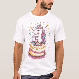 Einhorn zur Geburtstagsfeier (1) T-Shirt