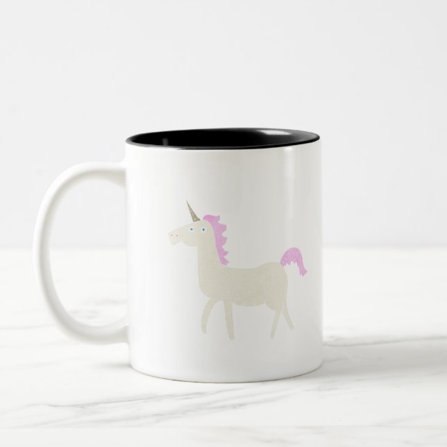 Einhorn Zweifarbige Tasse (Links)