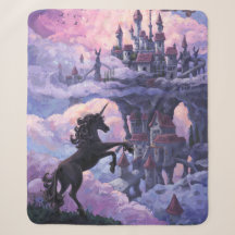 Einhornburg bemalte Kunst
