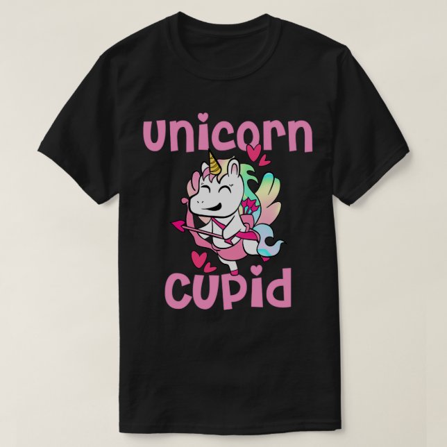Einhorncupid Valentine Einhorn T-Shirt (Design vorne)