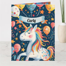 Einhorndesign für Kinder Karte