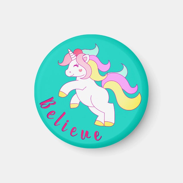 Einhornende Gastgeschenke Magnet (Vorne)