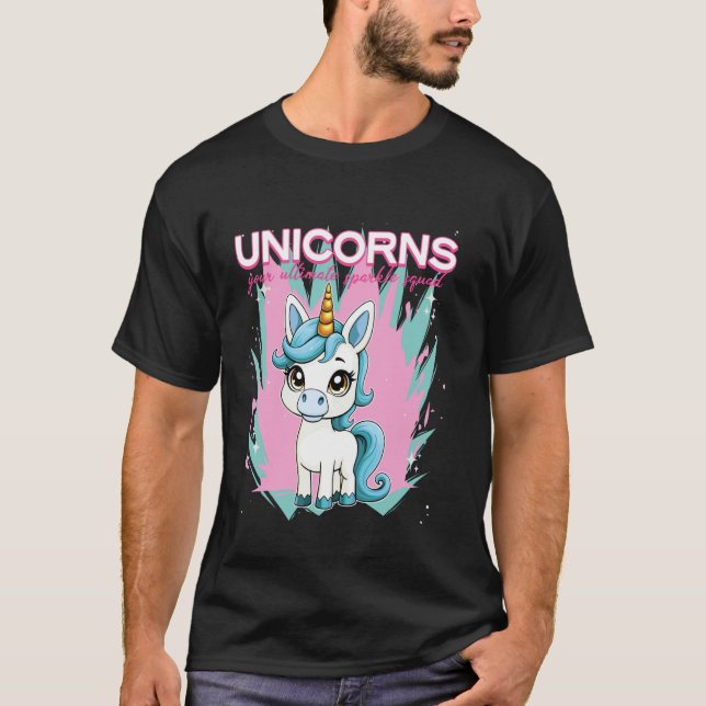 Einhörner Eure ultimative Funkel-Truppe Einhorn T-Shirt (Vorderseite)
