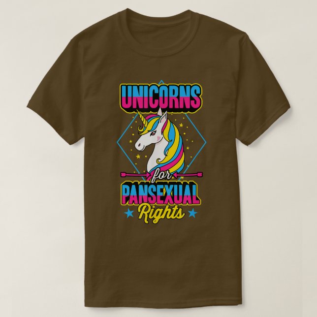 Einhörner für Panseual Rights Magical Majestic Lgb T-Shirt (Design vorne)
