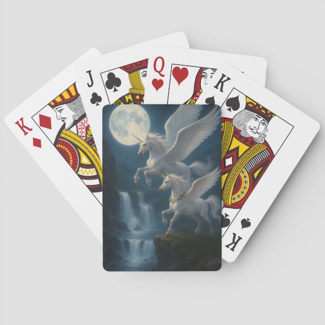 Einhörner im Flug - Spielkarten (Rückseite)