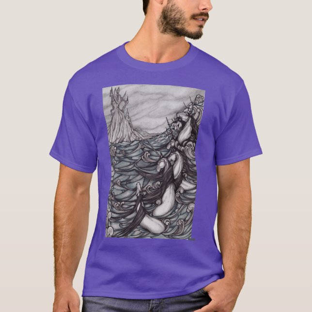 Einhörner im Meer Freunde T-Shirt (Vorderseite)