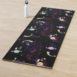 Einhörner im Space Yoga Mat Yogamatte