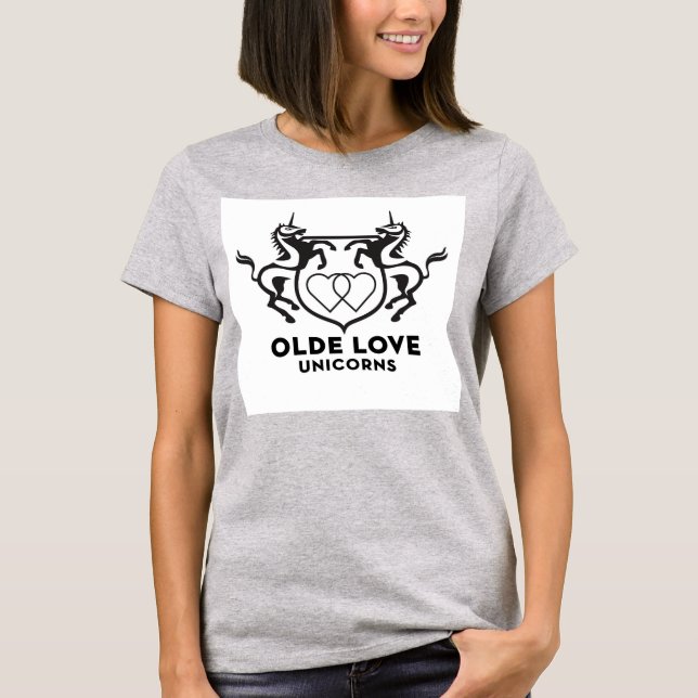 Einhörner scheinen rosa zu sein T-Shirt (Vorderseite)