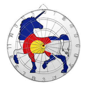 Einhörner und Colorado! Dartscheibe