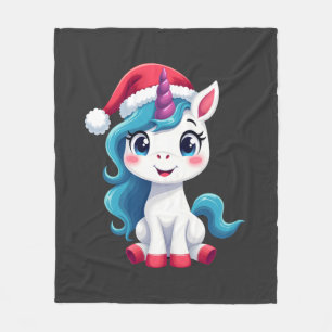 Einhörner Weihnachten_Santa Claus Einhorn Tank Top Fleecedecke