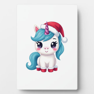 Einhörner Weihnachten_Santa Claus Einhorn Tank Top Fotoplatte