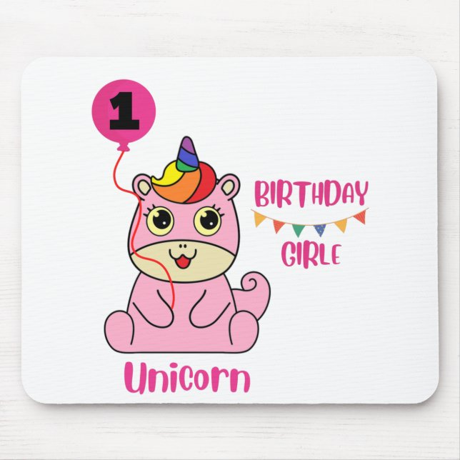 Einhorngeburt Mousepad (Vorne)
