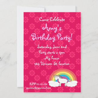 Einhorngeburtseinladung Einladung