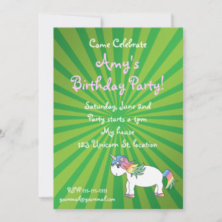 Einhorngeburtseinladung Einladung