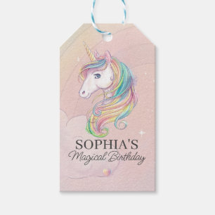 Einhorngeburtstagsdekor Geschenkanhänger